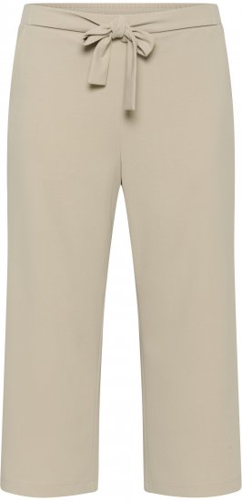 Kaffe Curve Pheolo Cropped Pants Feather Grey - Látkové nohavice - 