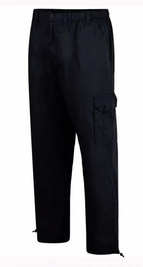 Espionage TR048 Cargo Trousers Black - Kapsáče - Pánske Kapsáče Nadmerné Veľkosti