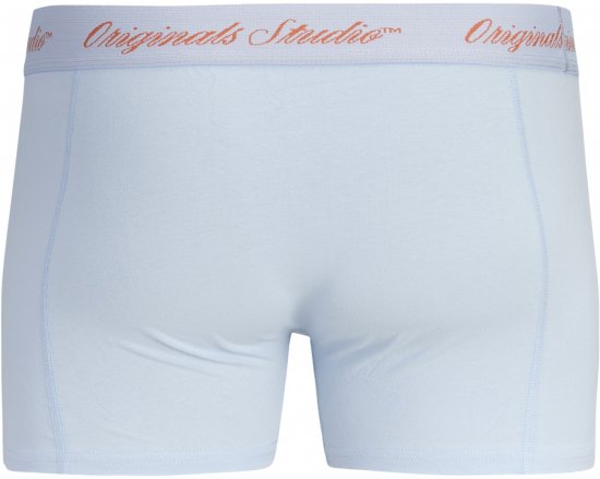 Jack & Jones Norrebro Jednofarebné Boxerky 3 Balenie Modré - Boxerky - Boxerky 2XL-12XL