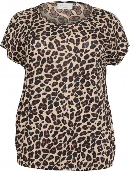 Kaffe Curve Sonna Stanley Top Leopardí vzor - Tričká - 