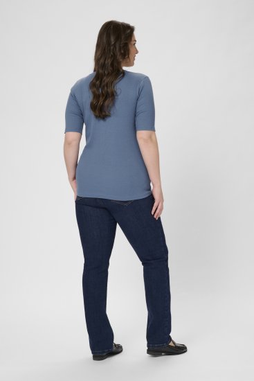 Kaffe Curve Carina T-Shirt Blue - Tričká - 