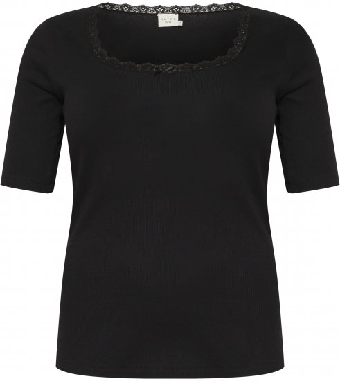 Kaffe Curve Britt Tričko Sýto čierna - Tričká - 