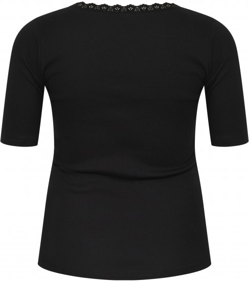 Kaffe Curve Britt Tričko Sýto čierna - Tričká - 