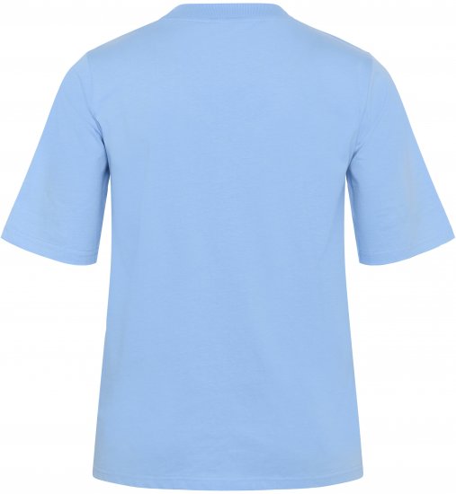 Kaffe Curve Frey T-Shirt Vista Blue - Tričká - 