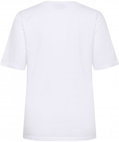 Kaffe Curve Chari T-Shirt Optical White - Tričká - 