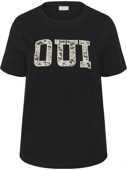 Kaffe Curve Lucie T-Shirt Black - Tričká - 