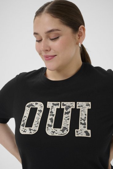 Kaffe Curve Lucie T-Shirt Black - Tričká - 