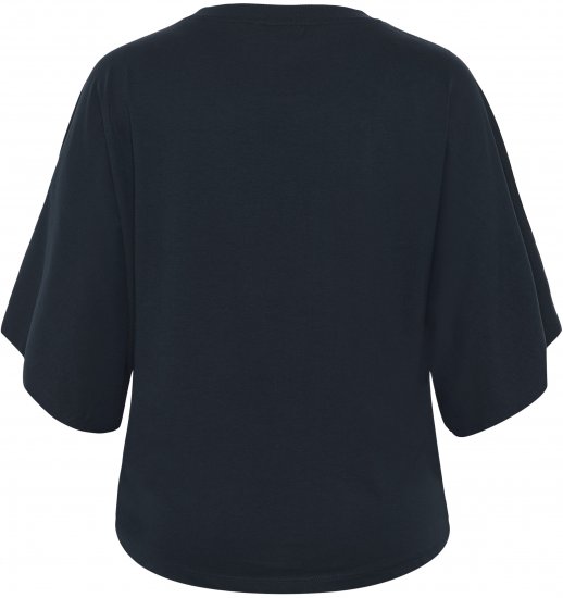 Kaffe Curve Stormi T-Shirt Navy - Tričká - 