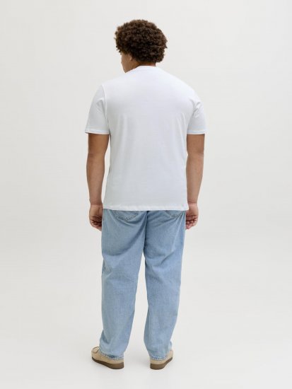 Jack & Jones Archive Tričko Biele - Tričká - Nadrozmerné tričká - 2XL-14XL