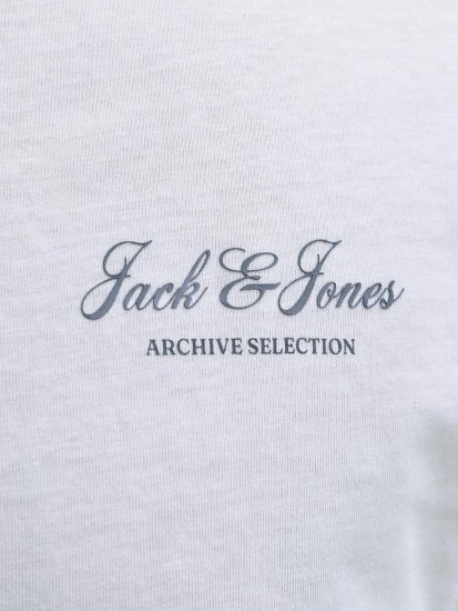 Jack & Jones Archive Tričko Biele - Tričká - Nadrozmerné tričká - 2XL-14XL