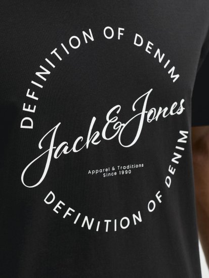 Jack & Jones Grayson Tričko Čierna - Tričká - Nadrozmerné tričká - 2XL-14XL