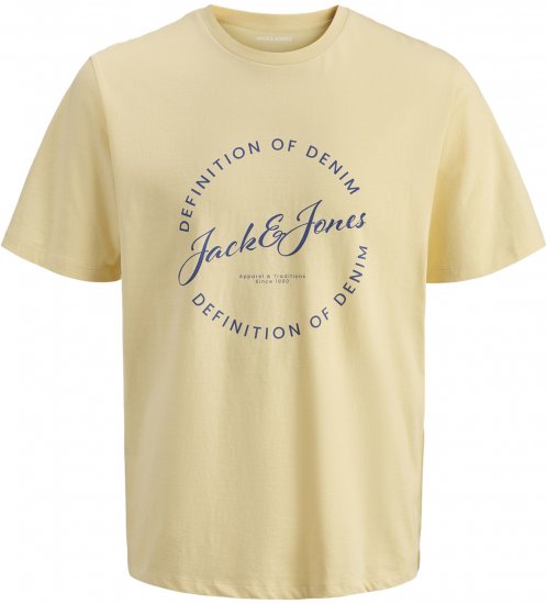Jack & Jones Grayson Tričko Žltá - Tričká - Nadrozmerné tričká - 2XL-14XL