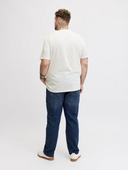 Jack & Jones Edenver T-Shirt White - Tričká - Nadrozmerné tričká - 2XL-14XL