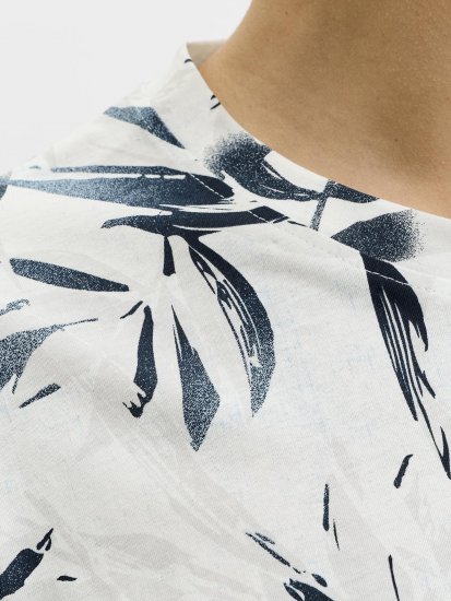 Jack & Jones Honolulu T-Shirt White - Tričká - Nadrozmerné tričká - 2XL-14XL