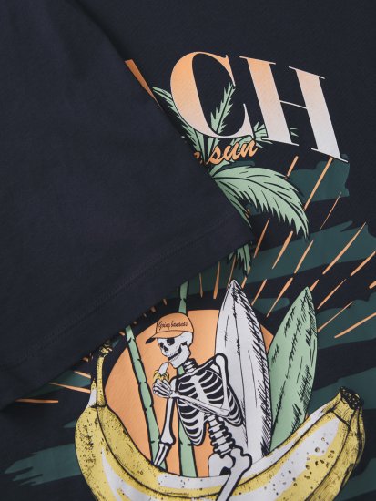 Jack & Jones King Crew Neck T-Shirt Navy - Tričká s potlačou - Tričká s potlačou - 2XL-8XL