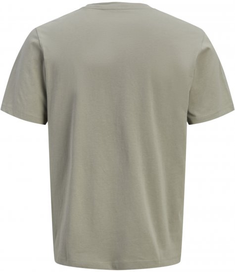 Jack & Jones King Crew Neck T-Shirt Grey - Tričká s potlačou - Tričká s potlačou - 2XL-8XL