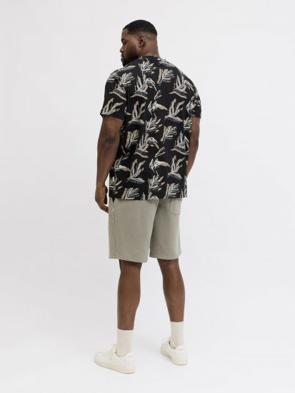 Jack & Jones Montauk T-Shirt Black - Tričká - Nadrozmerné tričká - 2XL-14XL