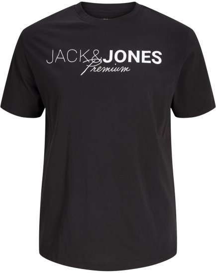 Jack & Jones Blaneo Short Sleeve T-shirt Black - Jack & Jones Plus Size - Jack & Jones Plus Size