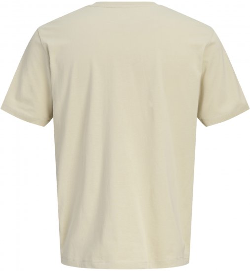 Jack & Jones Blaneo Short Sleeve T-shirt Beige - Tričká - Nadrozmerné tričká - 2XL-14XL