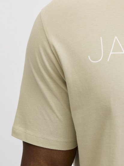 Jack & Jones Blaneo Short Sleeve T-shirt Beige - Tričká - Nadrozmerné tričká - 2XL-14XL