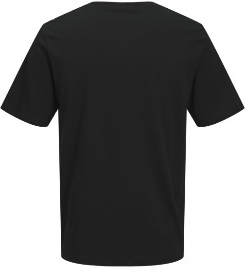 Jack & Jones Catskills Worldwide Tričko Čierne - Tričká - Nadrozmerné tričká - 2XL-14XL