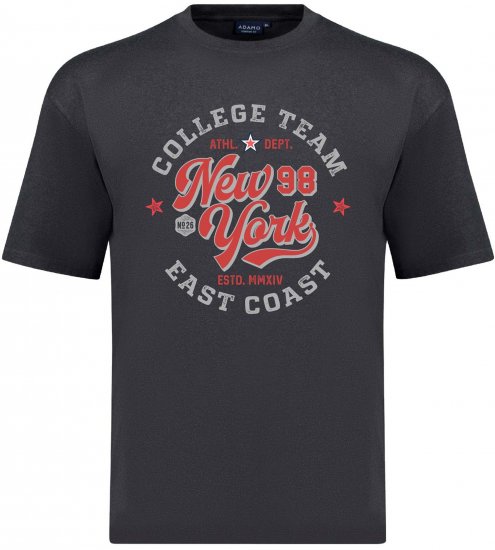 Adamo Motivshirt Comfort Fit College Anthracite - Tričká s potlačou - Tričká s potlačou - 2XL-8XL