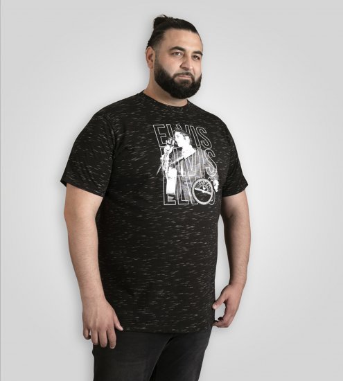 D555 Official Elvis Presley Printed T-Shirt Black - Tričká s potlačou - Tričká s potlačou - 2XL-8XL