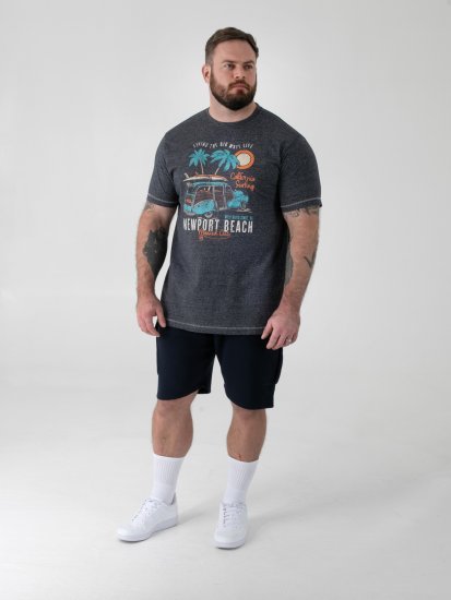 D555 Moyles Newport Beach Woody Car Printed T-Shirt Navy Twist - Tričká s potlačou - Tričká s potlačou - 2XL-8XL