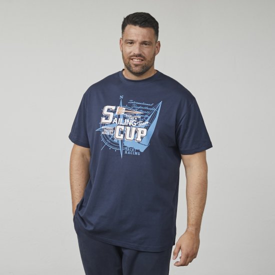 North Latitude 61119 Tričko S Potlačou Námornícka Modrá - Tričká - Nadrozmerné tričká - 2XL-14XL