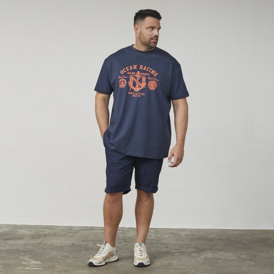 North Latitude 61121 Tričko S Potlačou Námornícka Modrá - Tričká - Nadrozmerné tričká - 2XL-14XL