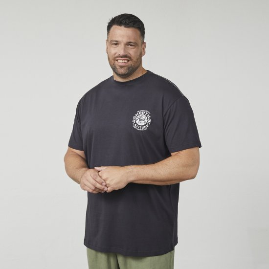 North Latitude 61122 Tričko S Potlačou Čierna - Tričká - Nadrozmerné tričká - 2XL-14XL