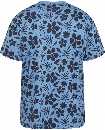 North Latitude 61123 Tričko S Celoplošnou Potlačou Stredne Modrá - Tričká - Nadrozmerné tričká - 2XL-14XL