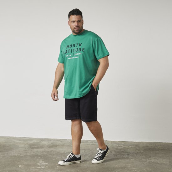 North Latitude 61135 Tričko S Potlačou Zelená - Tričká - Nadrozmerné tričká - 2XL-14XL