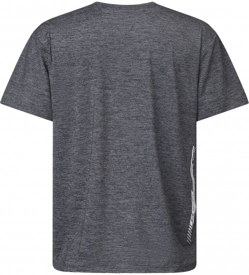 North Latitude 61160 Cool Effect Tričko S Krátkym Rukávom Tmavý/Svetlý Sivý Melír - Tričká - Nadrozmerné tričká - 2XL-14XL