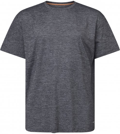 North Latitude 61160 Cool Effect Tričko S Krátkym Rukávom Tmavý/Svetlý Sivý Melír - Tričká - Nadrozmerné tričká - 2XL-14XL