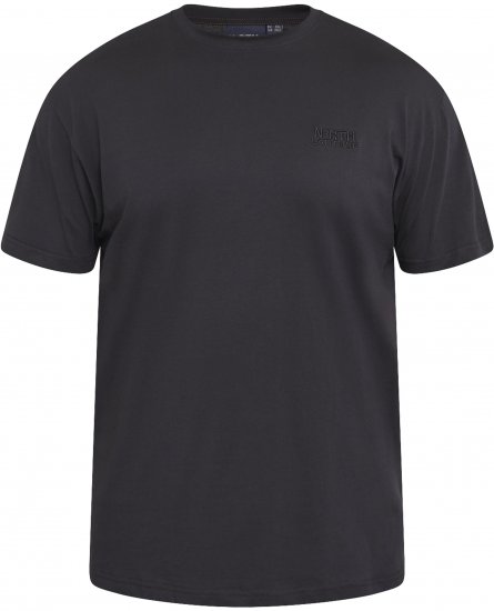 North Latitude 61165 Tričko S Potlačou Na Chrbte Čierna - Tričká - Nadrozmerné tričká - 2XL-14XL