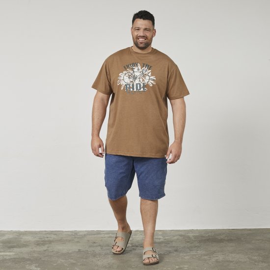 North Latitude 61315 Tričko S Potlačou Camel - Tričká - Nadrozmerné tričká - 2XL-14XL