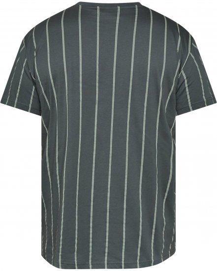North Latitude 61319 Pruhované Tričko Tmavo Prašne Zelená - Tričká - Nadrozmerné tričká - 2XL-14XL