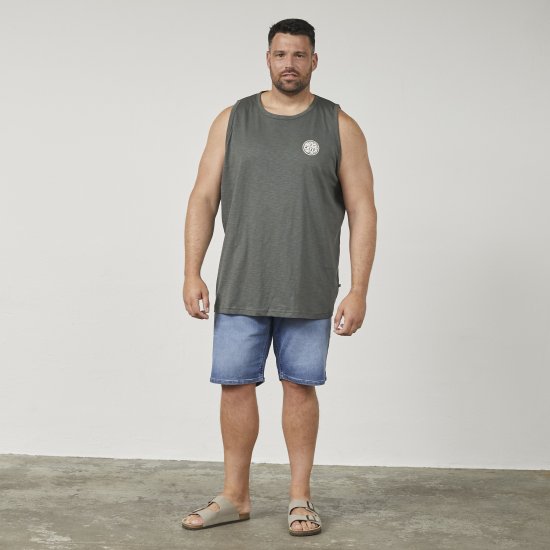 North Latitude 61323 Tielko Slub Tmavo Prašne Zelená - Tričká - Nadrozmerné tričká - 2XL-14XL