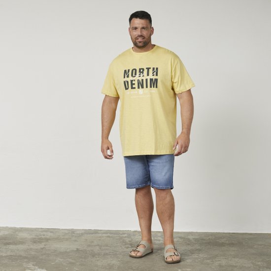 North Latitude 61335 Tričko Slub S Potlačou Kukuričná - Tričká - Nadrozmerné tričká - 2XL-14XL