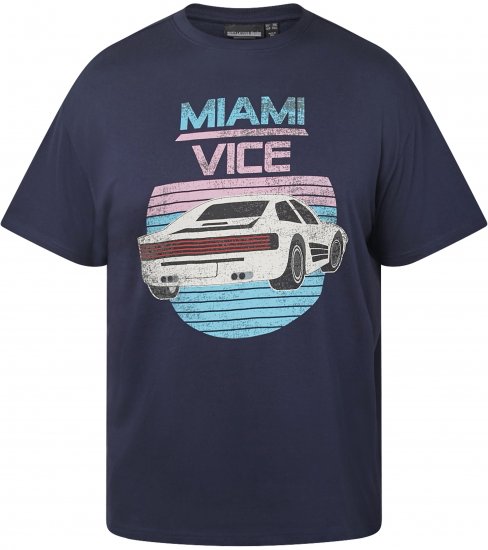 North Latitude 61351 MIAMI VICE Tričko Námornícka Modrá - Tričká - Nadrozmerné tričká - 2XL-14XL