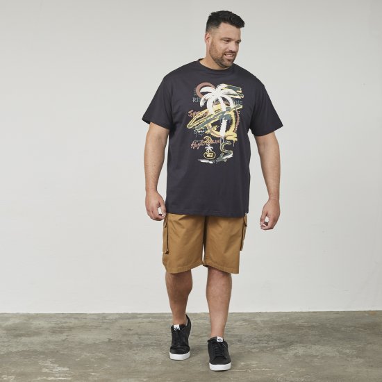 North Latitude 61360 Tričko S Potlačou Čierna - Tričká - Nadrozmerné tričká - 2XL-14XL