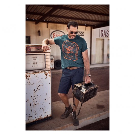 JP1880 T-Shirt Fearless Seaman Blue - Tričká - Nadrozmerné tričká - 2XL-14XL