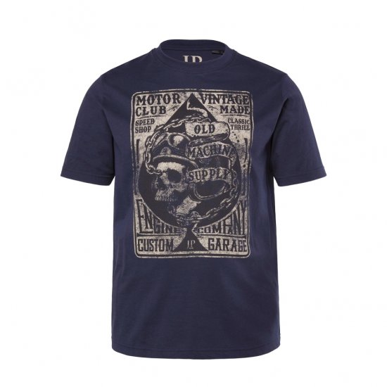 JP1880 T-Shirt Motorclub Blue - Tričká - Nadrozmerné tričká - 2XL-14XL