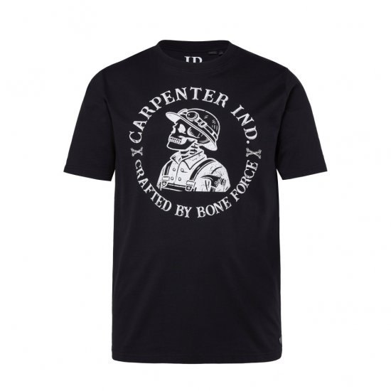 JP1880 T-Shirt Crafted By Bone Force Black - Tričká - Nadrozmerné tričká - 2XL-14XL