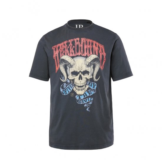 JP1880 T-Shirt Driven By The Devil Black - Tričká - Nadrozmerné tričká - 2XL-14XL