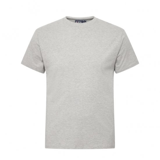 North Latitude T-Shirt O-Neck Grey Melange - Tričká - Nadrozmerné tričká - 2XL-14XL
