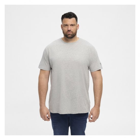 North Latitude T-Shirt O-Neck Grey Melange - Tričká - Nadrozmerné tričká - 2XL-14XL