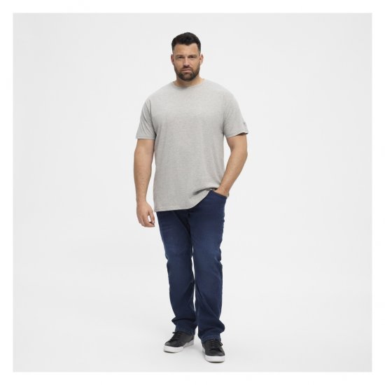North Latitude T-Shirt O-Neck Grey Melange - Tričká - Nadrozmerné tričká - 2XL-14XL