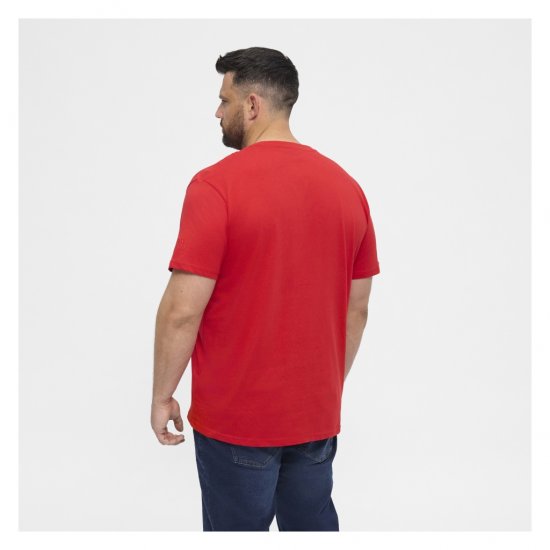 North Latitude T-Shirt O-Neck Red - Tričká - Nadrozmerné tričká - 2XL-14XL